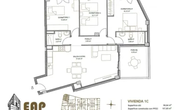 Piso en venta en Calle Pirineo, 25, Los Dolores-Los Gabatos-Hispanoamérica (Distrito Núcleo Urbano. Cartagena) de 163.000 €