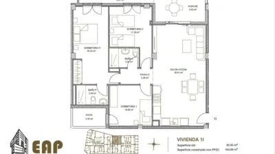 Piso en venta en Calle Pirineo, 25, Los Dolores-Los Gabatos-Hispanoamérica (Distrito Núcleo Urbano. Cartagena) de 163.000 €