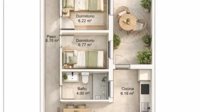 Casa en venta en Calle del Bidasoa, Los Dolores-Los Gabatos-Hispanoamérica (Distrito Núcleo Urbano. Cartagena) de 85.000 €