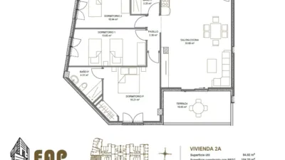 Piso en venta en Calle Pirineo, Los Dolores-Los Gabatos-Hispanoamérica (Distrito Núcleo Urbano. Cartagena) de 188.500 €