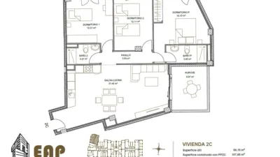Piso en venta en Calle Pirineo, 5, Los Dolores-Los Gabatos-Hispanoamérica (Distrito Núcleo Urbano. Cartagena) de 188.500 €