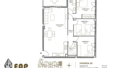 Piso en venta en Calle Pirineo, 5, Los Dolores-Los Gabatos-Hispanoamérica (Distrito Núcleo Urbano. Cartagena) de 188.500 €