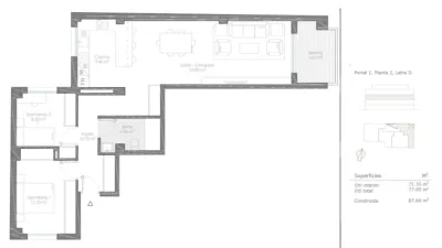 Apartment in Santiago El Mayor photo 2