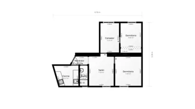 Piso en venta en Calle de Cartagena, cerca de Calle de Eraso, Guindalera (Distrito Barrio de Salamanca. Madrid Capital) de 370.000 €