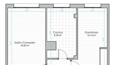 Apartamento en alquiler en Calle de Pravia, La Florida-Las Campas (Oviedo) de 750 €<span>/mes</span>