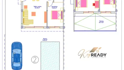 Chalet pareado en venta en Calle Julio Romero de Torres, Los Peñascos-El Salero-Los Imbernones (San Pedro del Pinatar) de 425.000 €