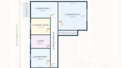 Piso en venta en Calle de Josué Lillo, San Diego (Distrito Puente de Vallecas. Madrid Capital) de 279.000 €