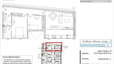 Piso en venta en Calle Cólogan, 16, Zona Martiánez (Puerto de la Cruz) de 363.000 €