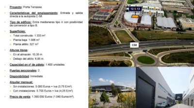 Industrial warehouse for sale in Carrer del Llobregat, number 1, Can Jofresa (Terrassa) of 1.390.000 €