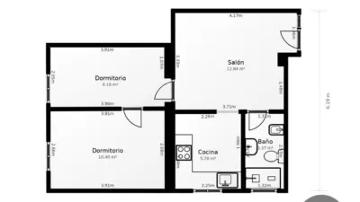 Piso en venta en Calle de la Rosa, La Caleta-La Viña (Cádiz Capital) de 180.000 €