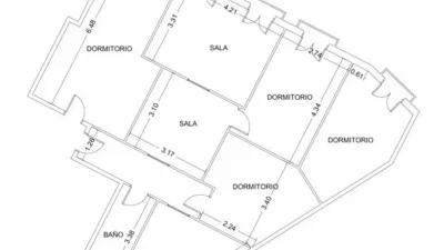 Piso en venta en Calle de Ronda, Casco Viejo - Zazpi Kaleak (Distrito Ibaiondo. Bilbao) de 362.000 €