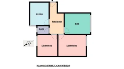 Piso en venta en Calle del General Castaños, cerca de Calle de Ortuño de Alango, Buenavista (Portugalete) de 175.000 €