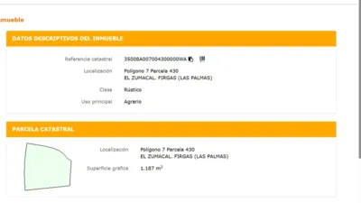 Finca rústica en venta en Barranco del Pinar, Barranco del Pinar (Moya) de 120.000 €