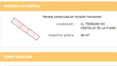 Casa en venta en Carrer de la Trinitat, 83, cerca de Calle de Herrero, Sur (Castelló de la Plana) de 79.000 €