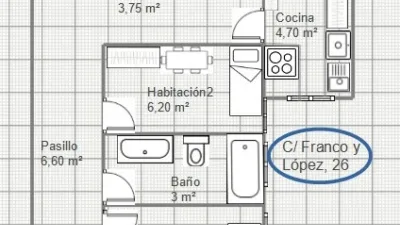 Habitación en alquiler en Calle de Franco y López, Universidad (Zaragoza Capital) de 340 €<span>/mes</span>