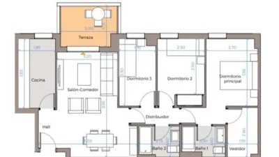 Piso en alquiler en Calle Escritora Angela Lopez de Ayala, Ciudad Jardín-Zoco (Córdoba Capital) de 1.100 €<span>/mes</span>