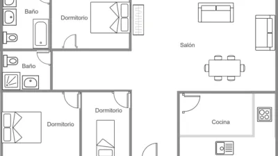 Semi-detached chalet on Calle Andorra photo 23
