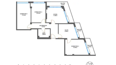 Piso en venta en Carretera de Cárcar, cerca de Calle Ancha, Lodosa de 95.000 €