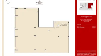 Local comercial en venta en Avinguda de l'Onze de Setembre, 289, cerca de Carrer d' Aragó, Estruch-Eixample (El Prat de Llobregat) de 309.000 €