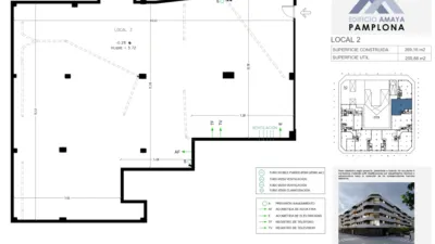 Promoción Local comercial en Venta Ensanches - Zabalguneak, Calle Teobaldos, Nº 9. Ensanches - Zabalguneak (Pamplona - Iruña) de 767.640 €