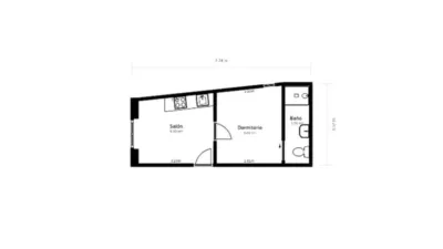 Apartamento en venta en Calle del Salitre, cerca de Calle de San Cosme y San Damián, Embajadores-Lavapiés (Distrito Centro. Madrid Capital) de 185.000 €