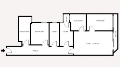 Piso en venta en Carrer de Martí i Codolar, Santa Eulàlia (L'Hospitalet de Llobregat) de 366.940 €