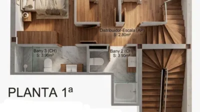 Duplex penthouse on Carrer de Serra de Galliners photo 18
