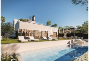 Impresionante casa de obra nueva con fantásticas vistas al mar en Sitges