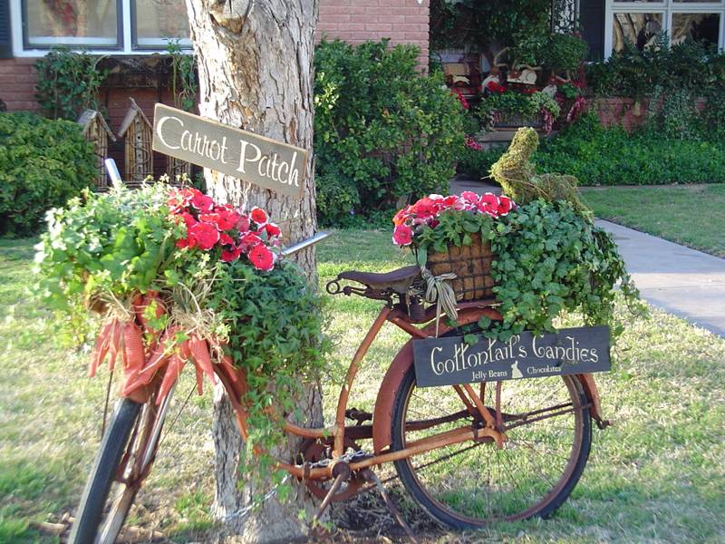 bicicleta para el jard&iacute;n