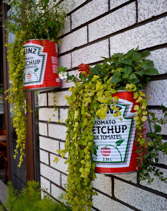 hacer macetas con botes de conservas