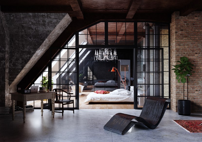 muebles para loft con estilo ecléctico