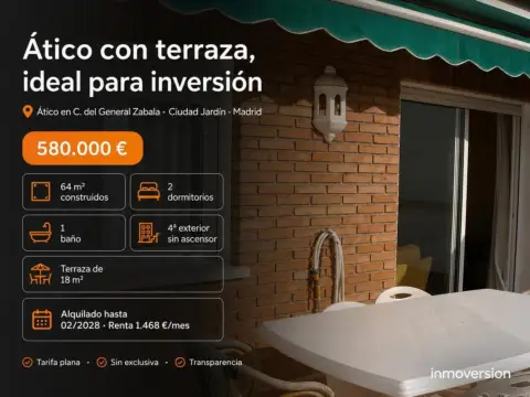 Ático en calle del General Zabala