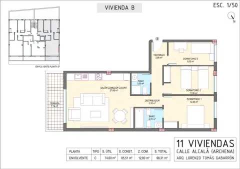 Ático en Archena Centro