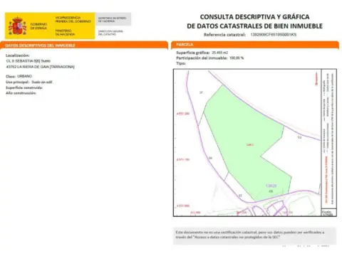 Terreno en calle Sebastia Riera