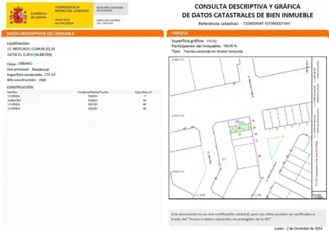 Casa adosada en Centro Ejido