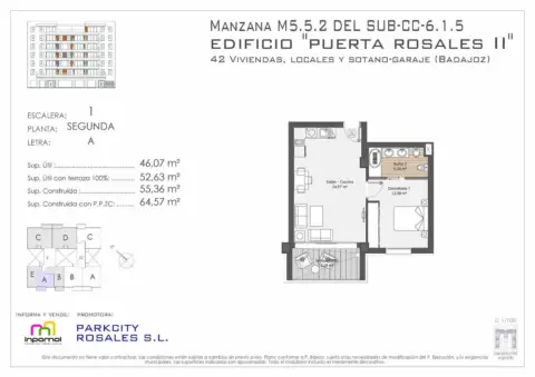 Apartamento en Huerta Rosales