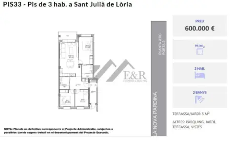 3-bedroom flat for sale in Aixirivall, Sant Julià de Lòria · 11 of 60
