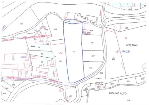 Finca rústica en Término de Baquera