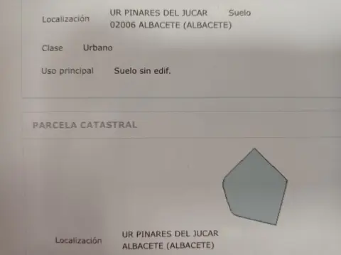 Terreno en Pinares del Júcar