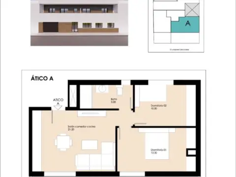 Ático en calle calle Leopoldo Calvo Sotelo, 6, nº 6