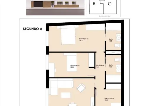 Piso en calle calle Leopoldo Calvo Sotelo, 6, nº 6