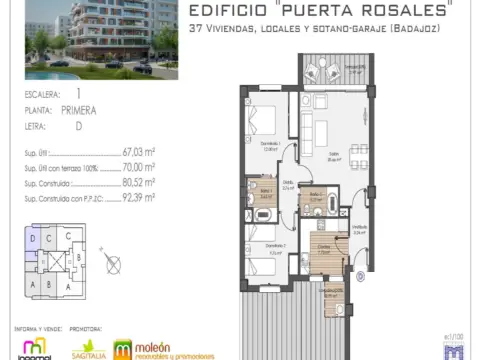 Apartamento en Venta en Carretera de Olivenza