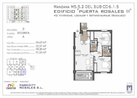 Apartamento en Huerta Rosales