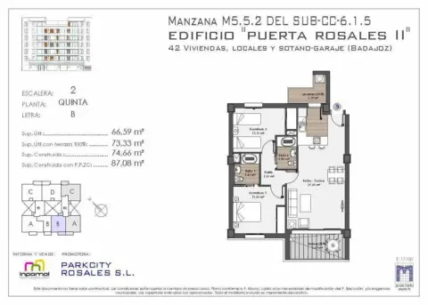 Apartamento en Huerta Rosales