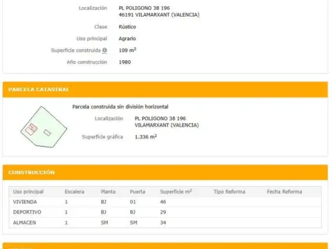 Finca rústica en calle Les Creuetes Poligon 38