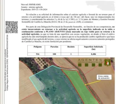 Terreno en Olivares de Júcar