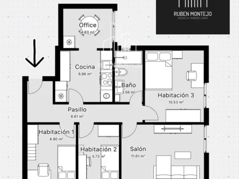 Habitación en calle del Candelario