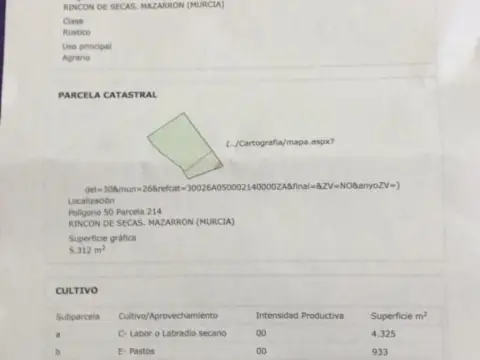 Terreno en La Aljorra