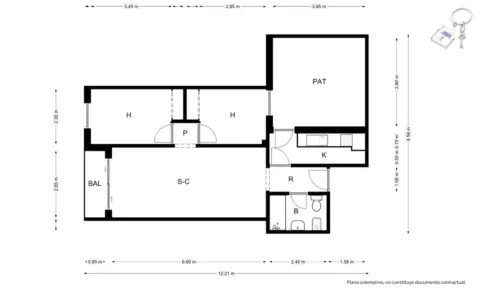 Apartamento en calle de la Paz