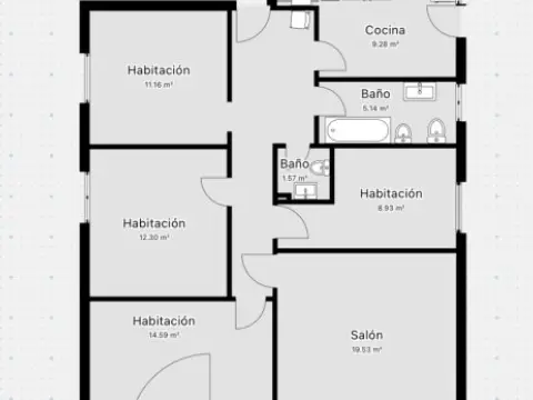 Piso en calle del LIRIO, 2